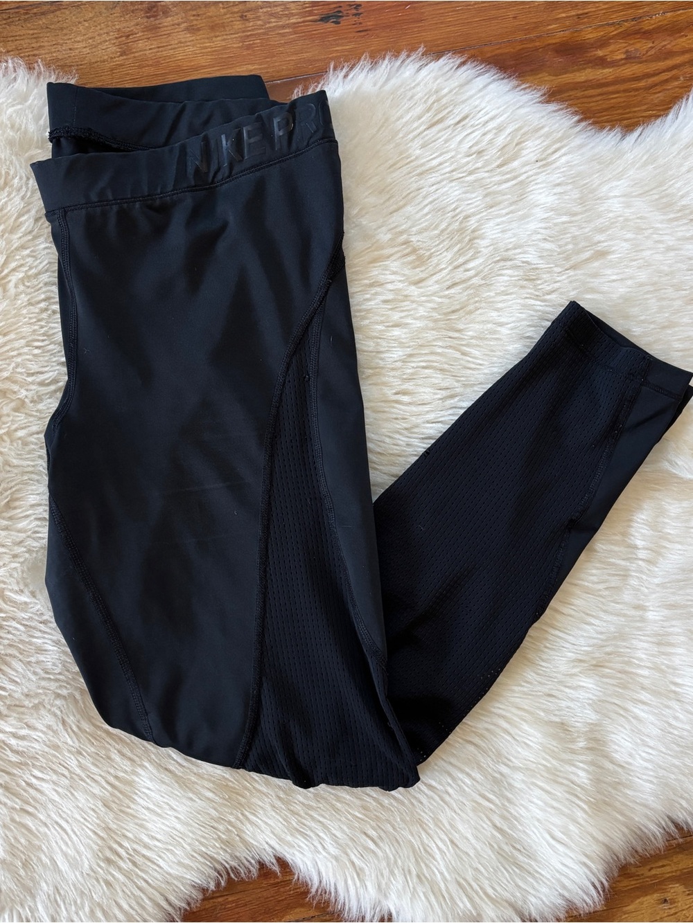 Black Sheer Mesh Nike Leggings